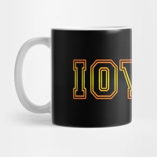 Iowa Pride Yellow and Black Mug